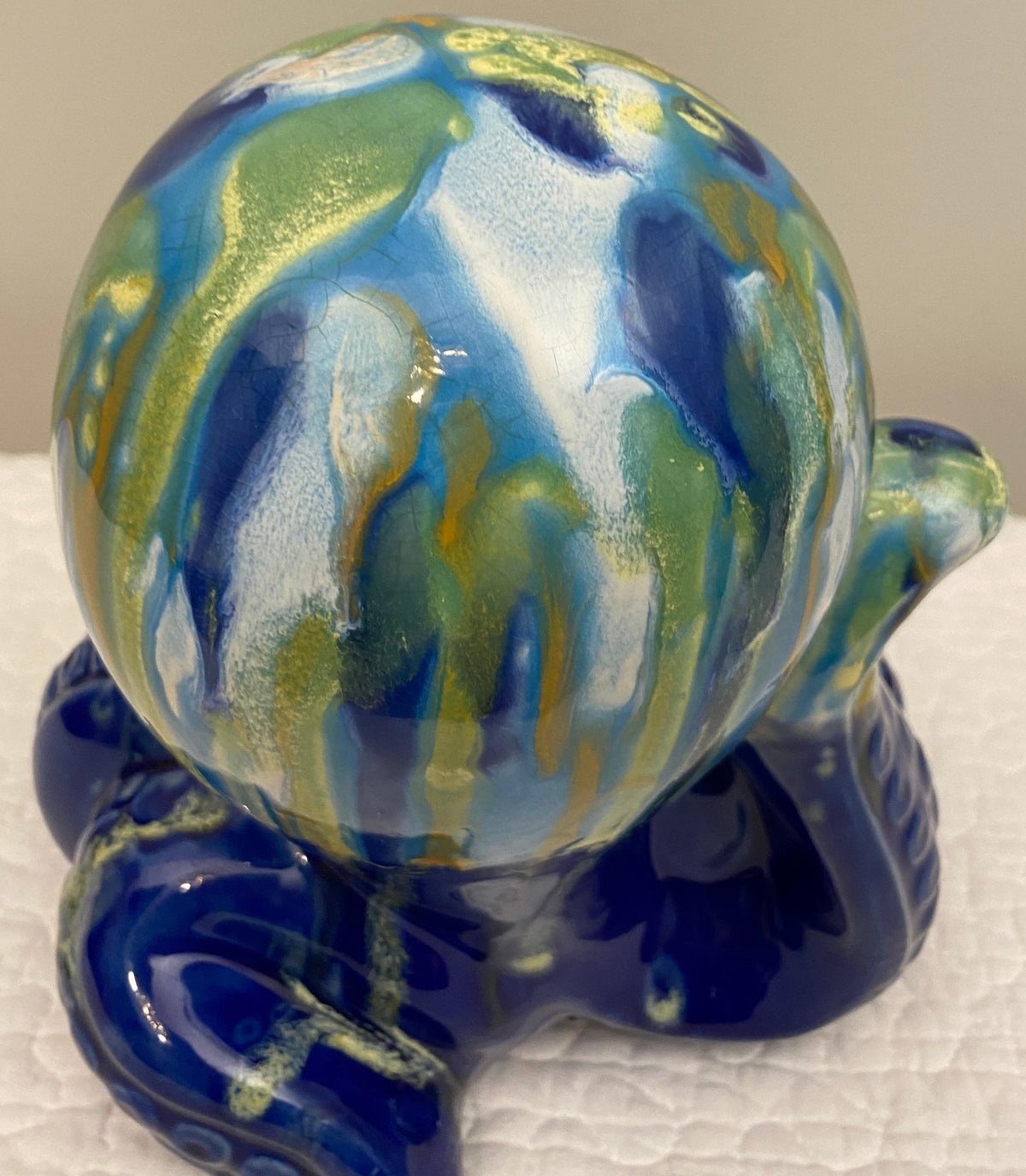Vintage Ceramic Sculpted Octopus — detail 4