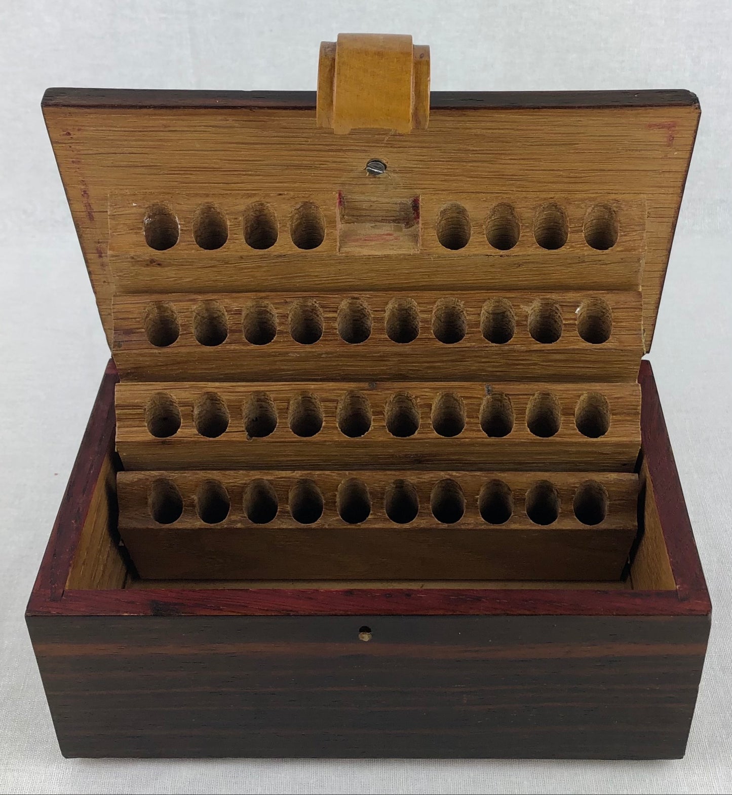 French Art Deco Cigarette Box or Makeup Pencil Holder by Marius Agogue Loiret — detail 5