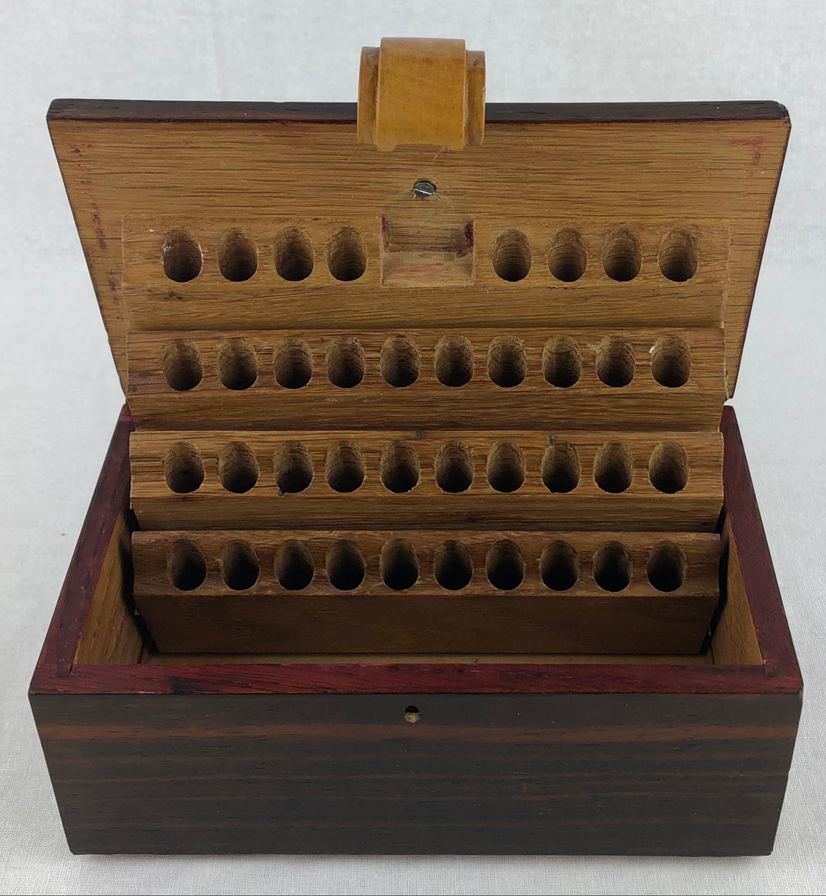 French Art Deco Cigarette Box or Makeup Pencil Holder by Marius Agogue Loiret — detail 5