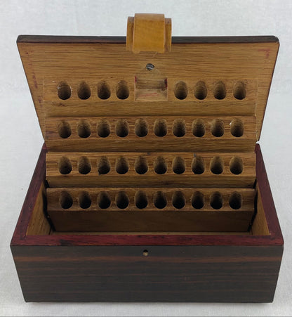 French Art Deco Cigarette Box or Makeup Pencil Holder by Marius Agogue Loiret — detail 5