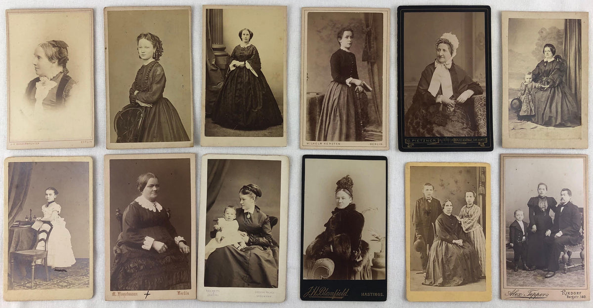 Collection of Antique Ancestral Black and White Photographs from Germany — detail 2