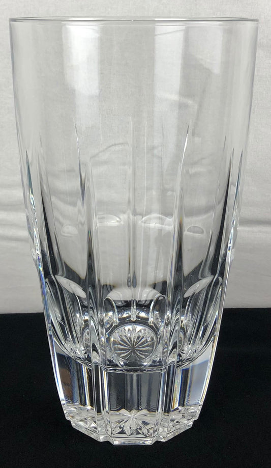 French Contemporary Design Hand Cut Crystal Vase from Reims, France — detail 2