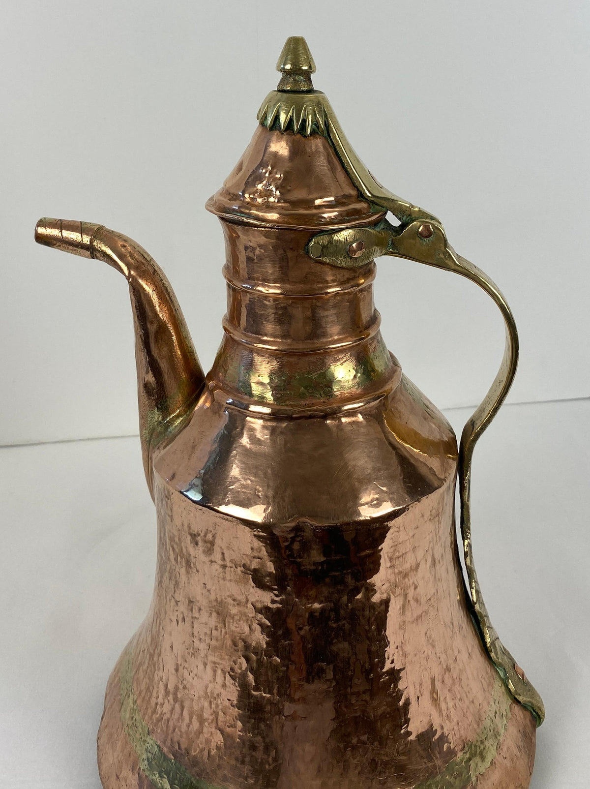 Antique French Copper Watering Can — detail 4