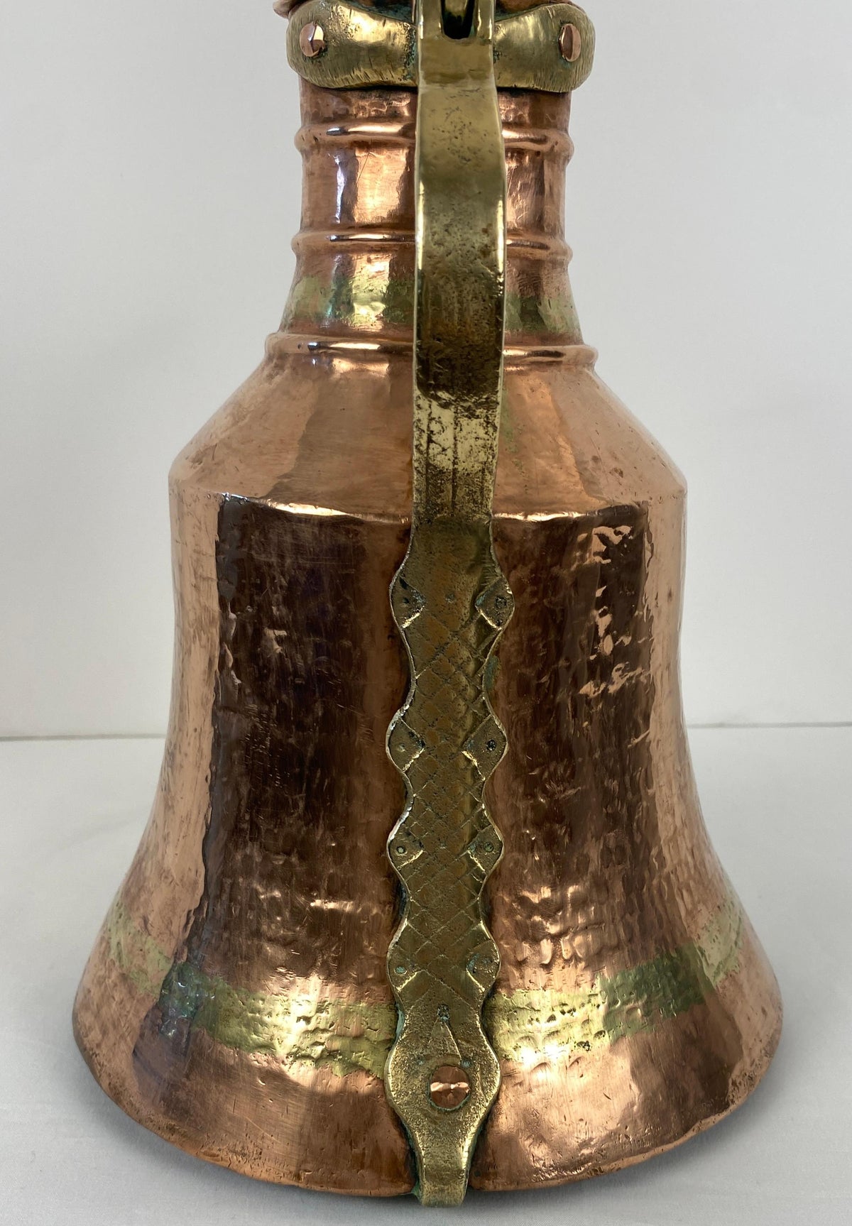Antique French Copper Watering Can — detail 6