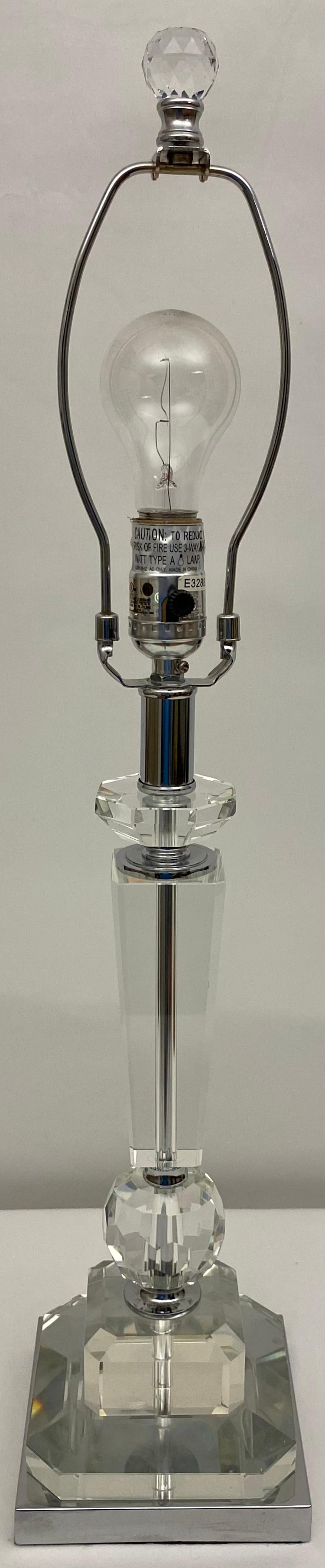 Modern Clear Crystal Table Lamp — detail 4