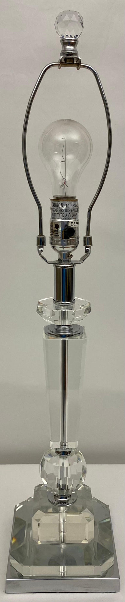 Modern Clear Crystal Table Lamp — detail 4