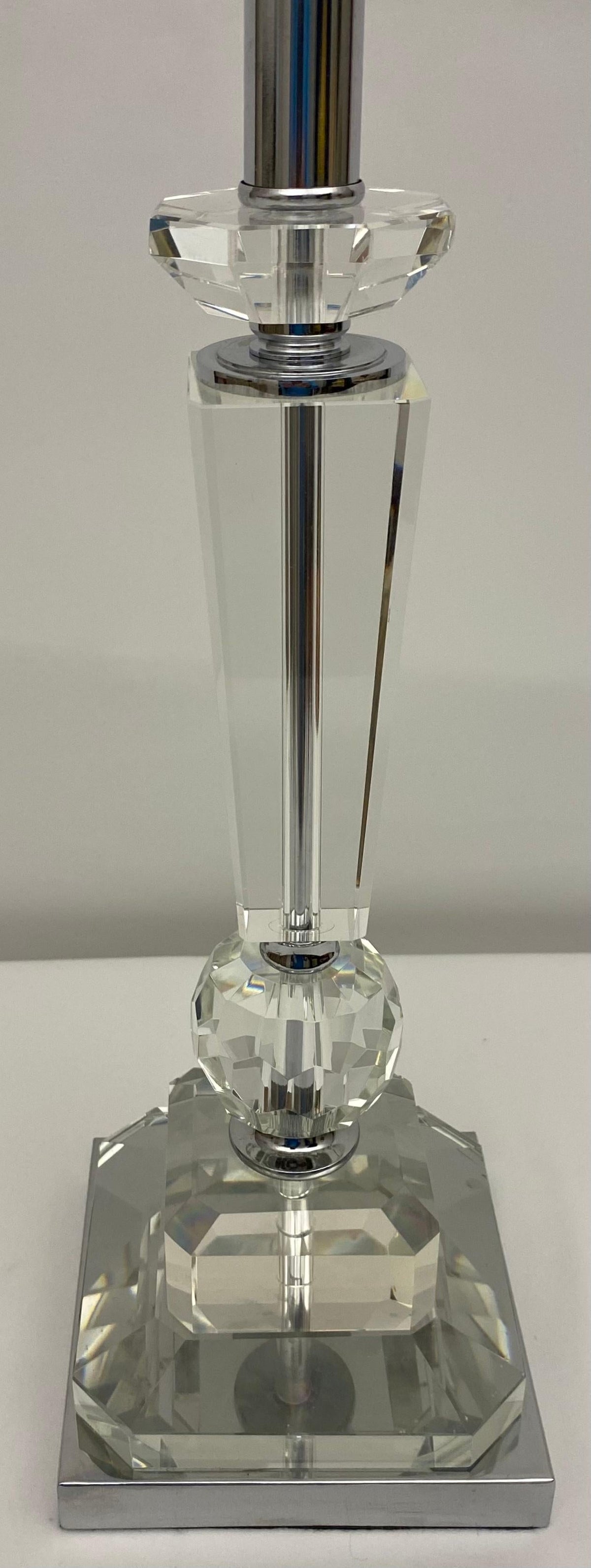 Modern Clear Crystal Table Lamp — detail 5
