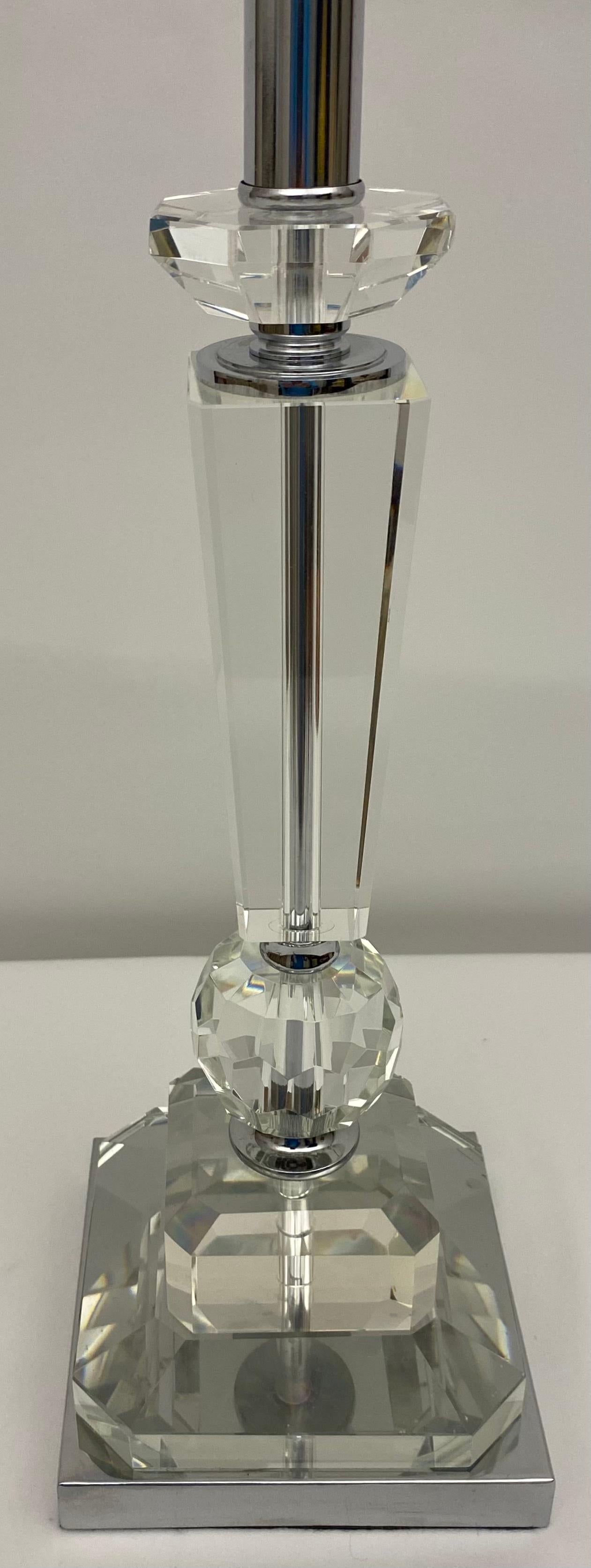 Modern Clear Crystal Table Lamp — detail 5
