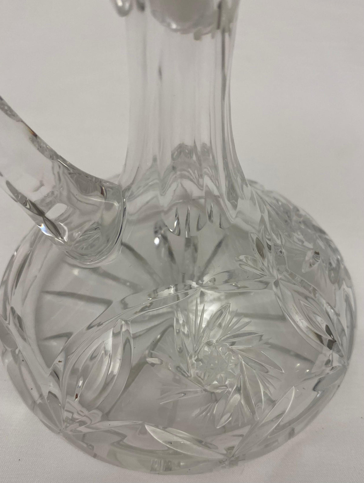 Antique French Crystal Cruet Set, Oil & Vinegar Service — detail 5