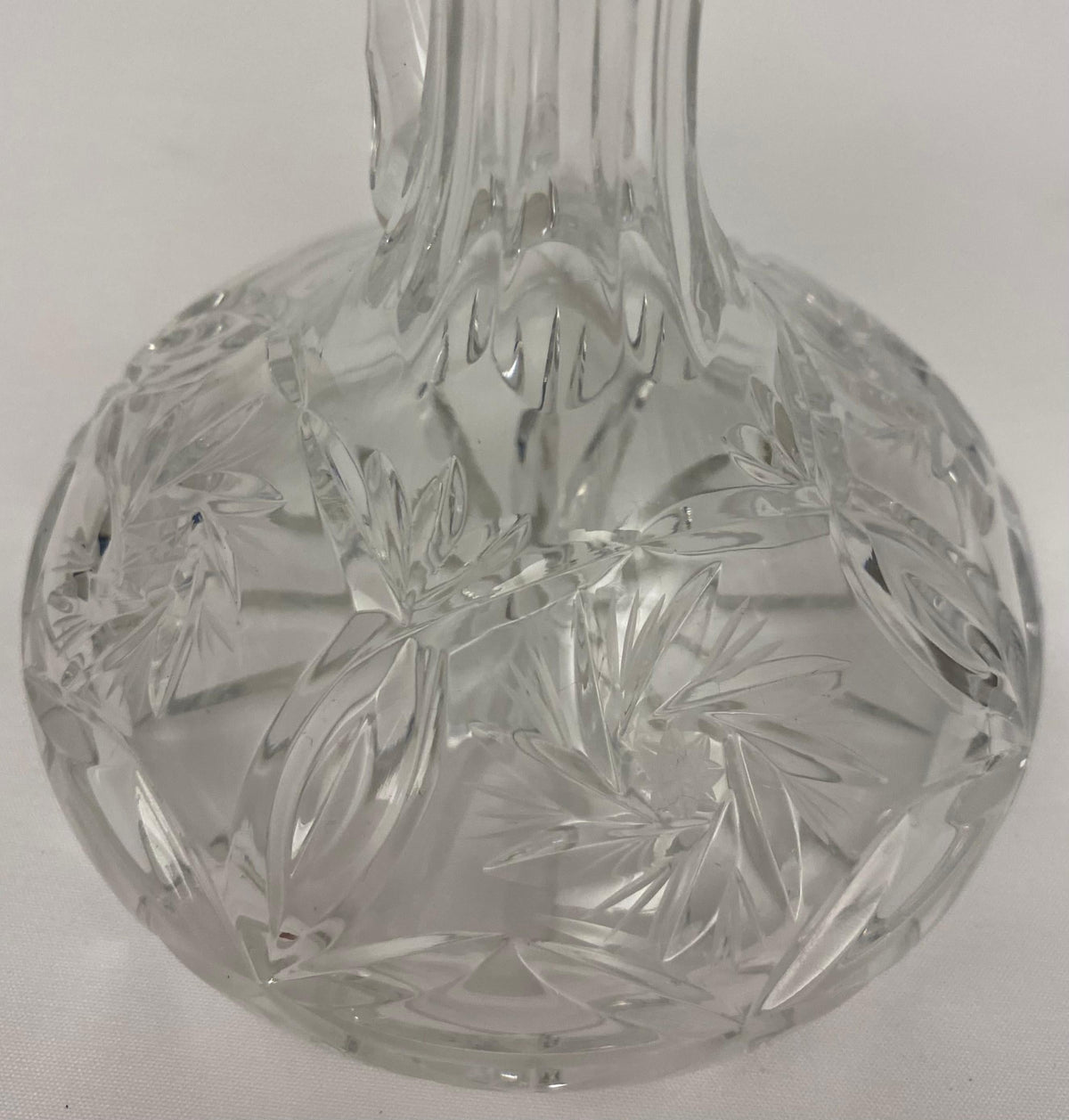 Antique French Crystal Cruet Set, Oil & Vinegar Service — detail 6
