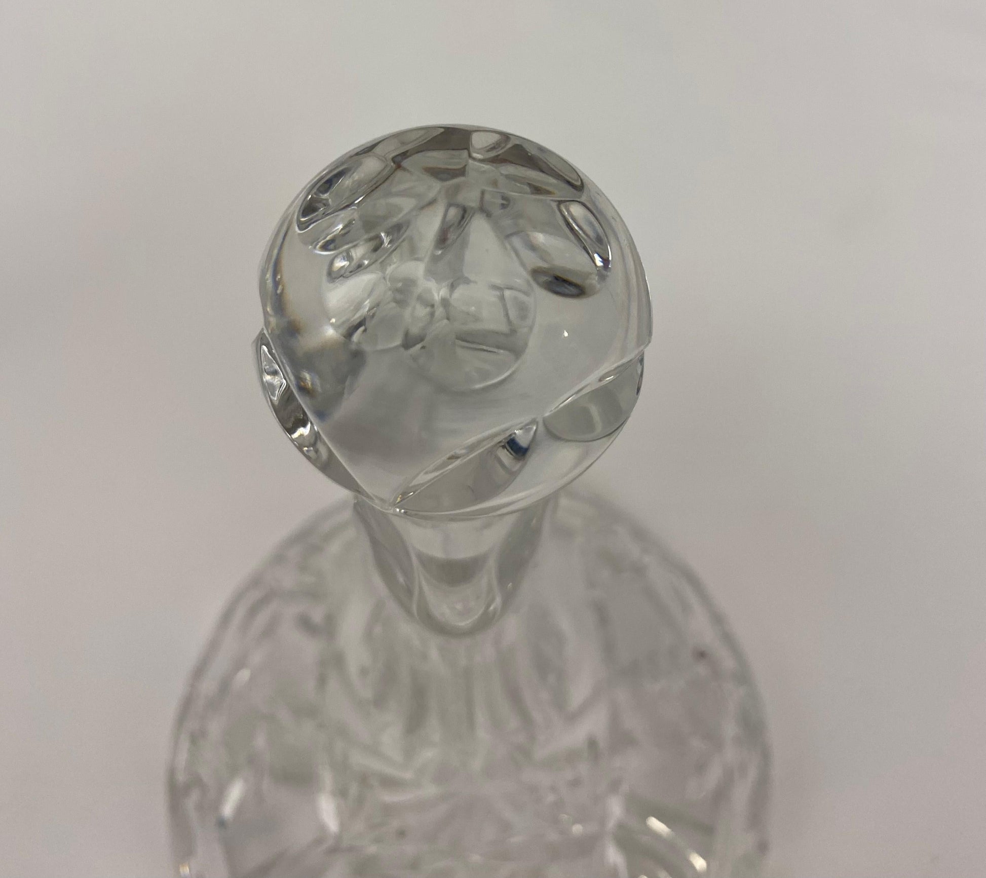 Antique French Crystal Cruet Set, Oil & Vinegar Service — detail 7