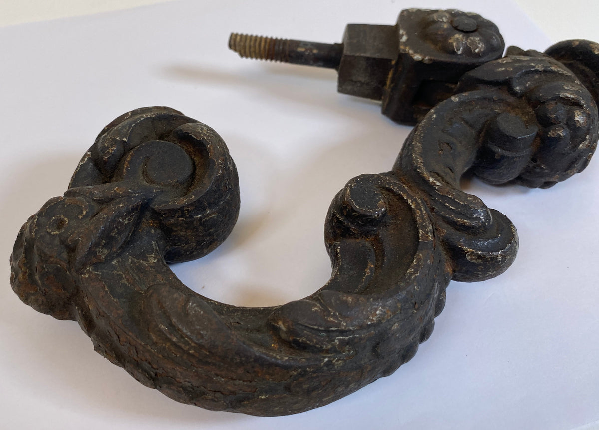 18th Century French Iron Door Knocker — detail 3