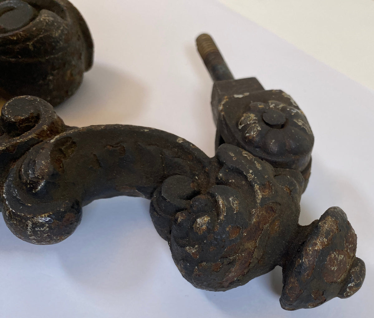 18th Century French Iron Door Knocker — detail 4