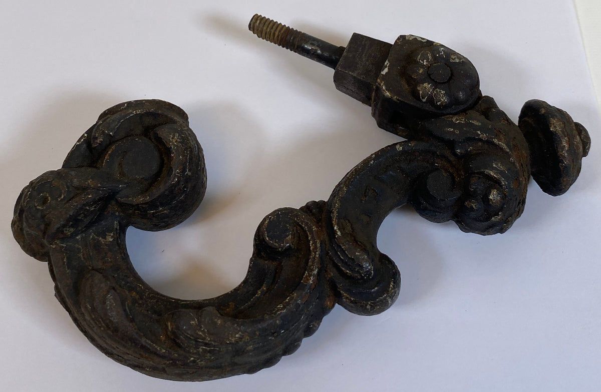 18th Century French Iron Door Knocker — detail 5