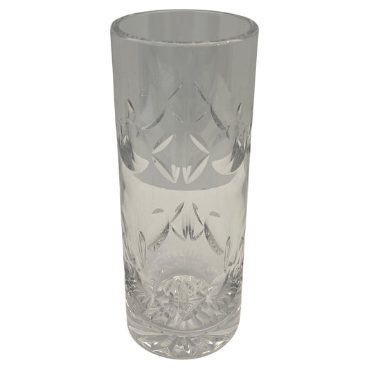 Tiffany & Co. Hand-Cut Crystal Vase, Modern Decorative Glass, 8" H
