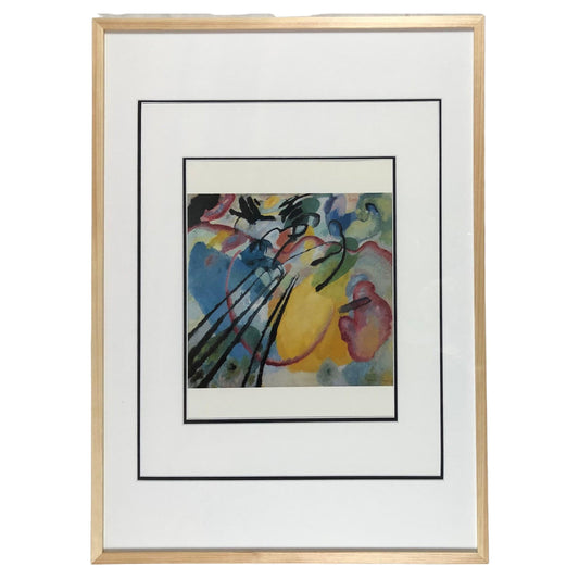 Wassily Kandinsky Abstract Silk Screen Print Titled Improvisation 26