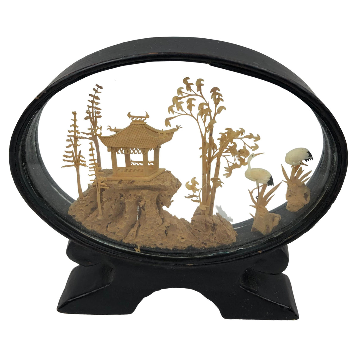 20th Century Chinese Cork Diorama, circa 1950s