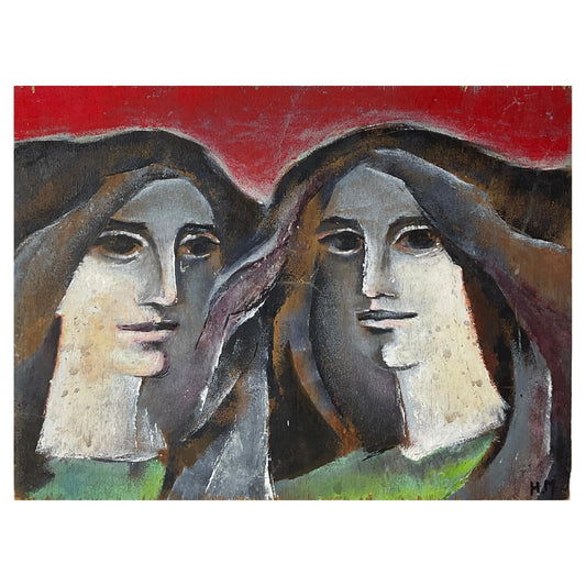 Heidi Melano Painting Oil on Board Double Sided