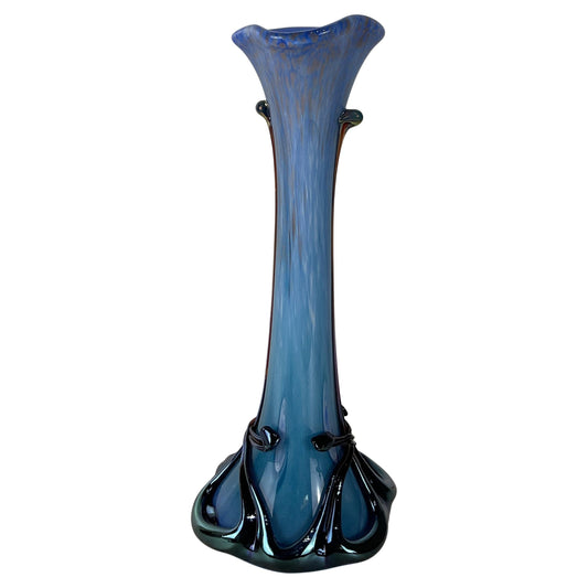 Biot France Art Deco Glass Vase Signed Jean Michel Operto