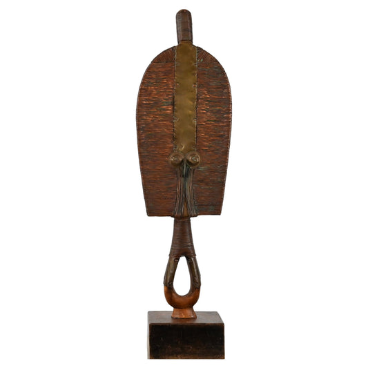 African Tribal Statue Osseyba or Reliquary Figure Kota Mohongwe Peoples Art
