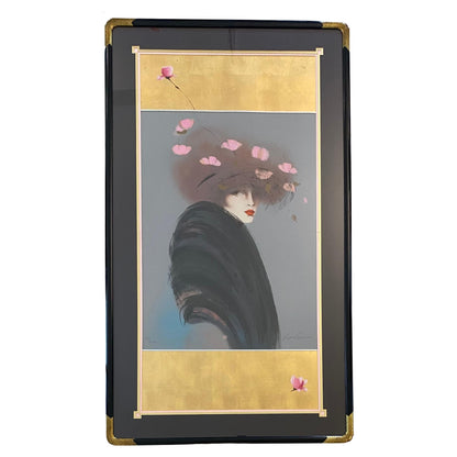 Vicky Montesinos Art Deco Style Color Serigraph Limited Edition Signed