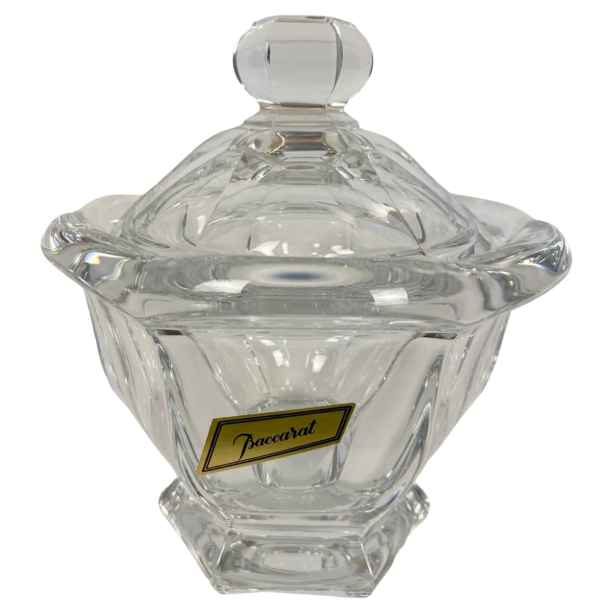 Baccarat Crystal Lidded Candy Dish or Crystal Mustard Bowl