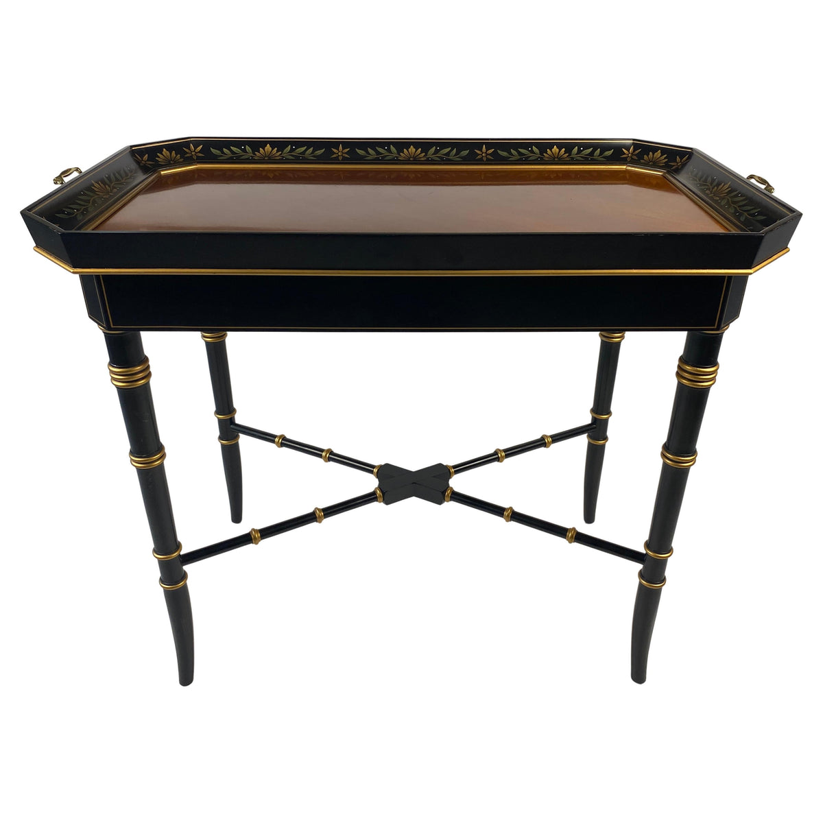 Wooden Tray Table Bamboo Style Legs