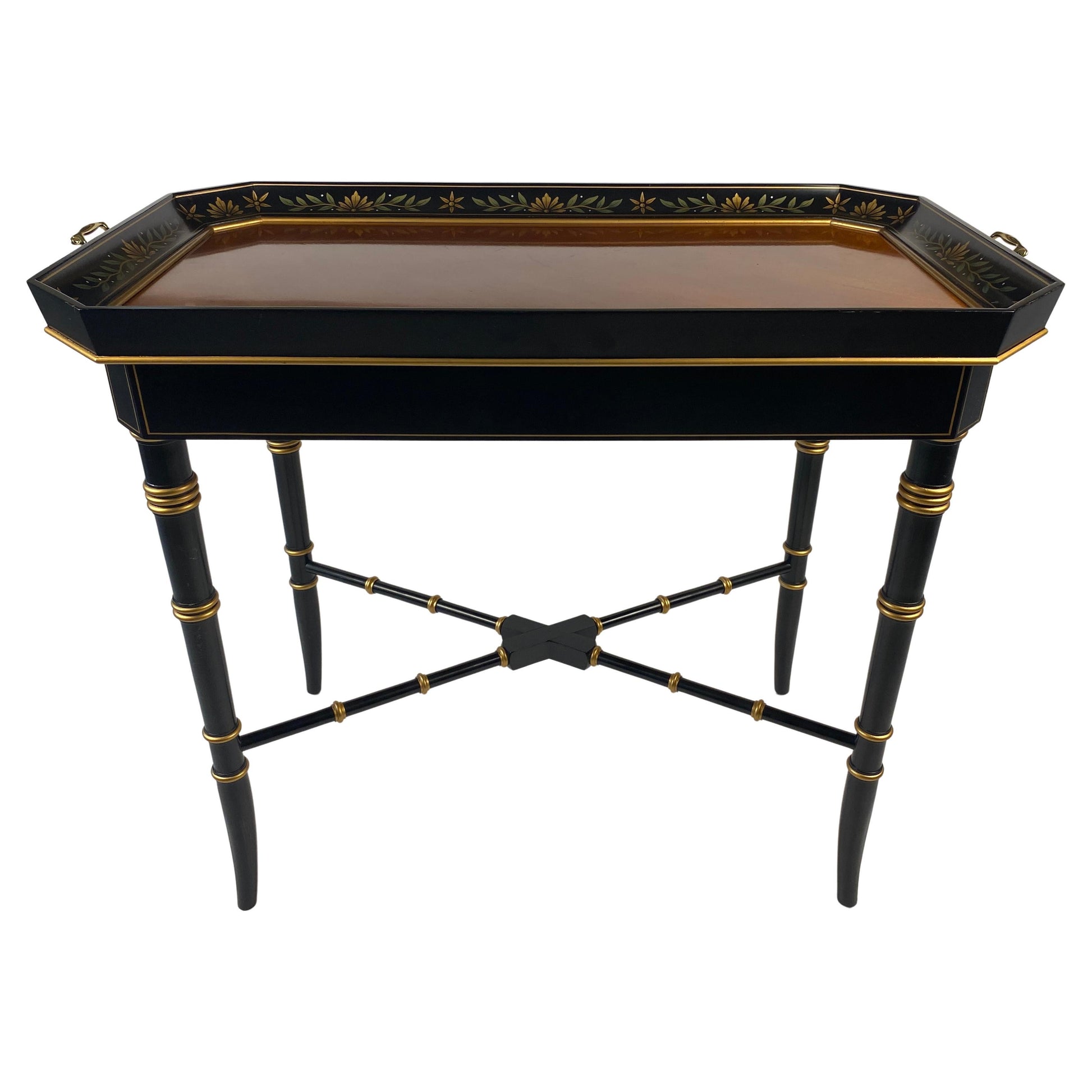 Wooden Tray Table Bamboo Style Legs