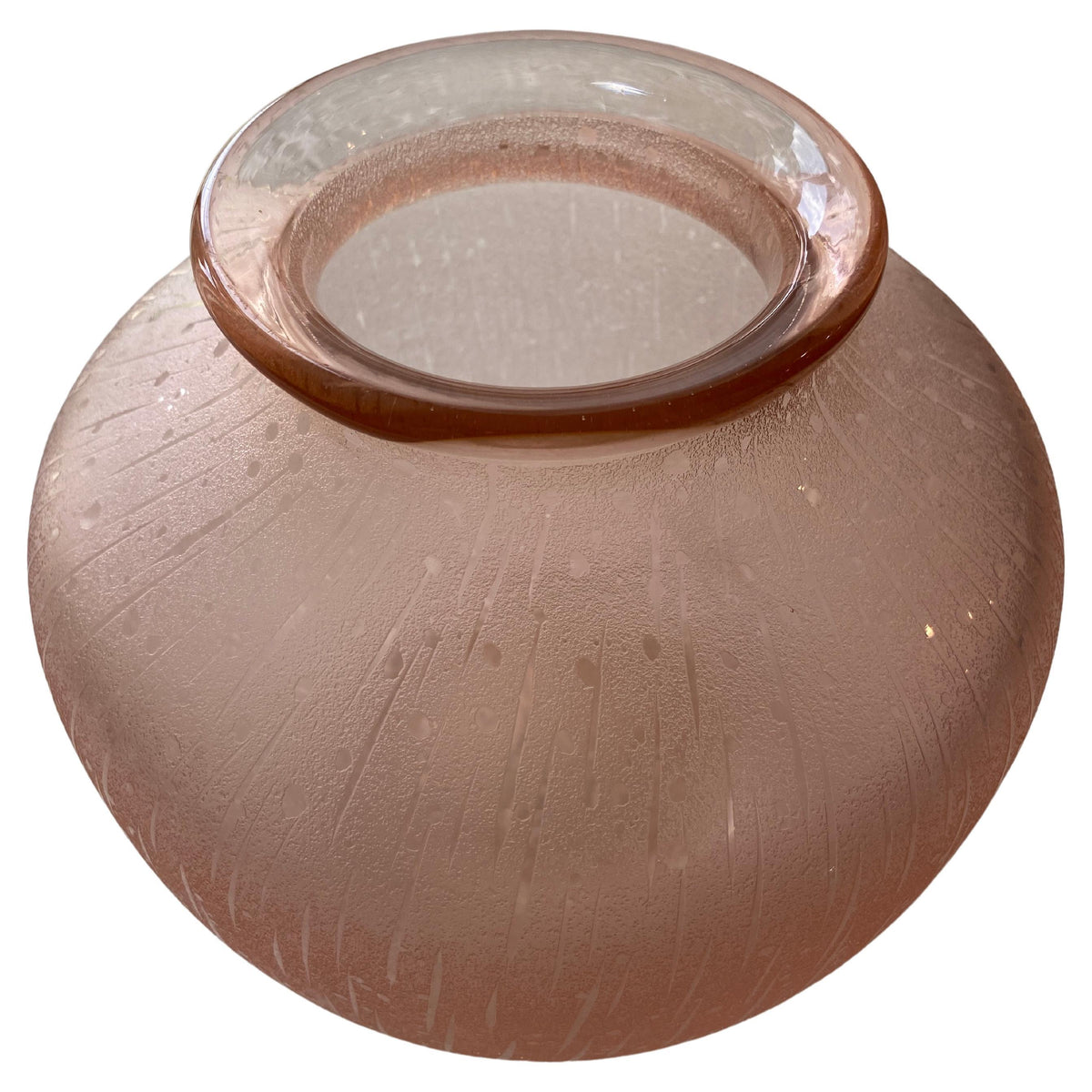 Schneider Art Deco Style Art Glass Vase — detail 2