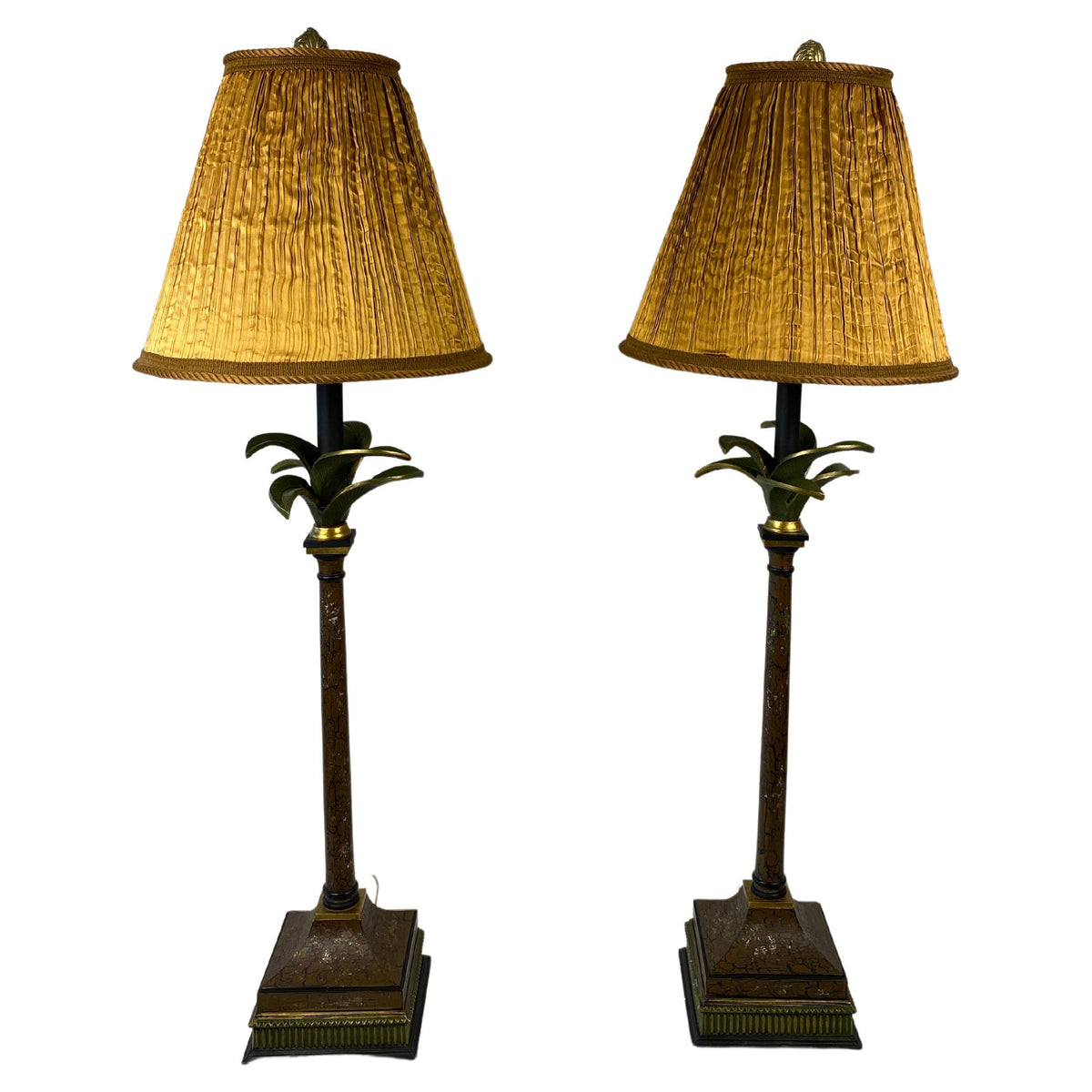 Pair of Mid-20th Century Palm Tree Table Lamps
