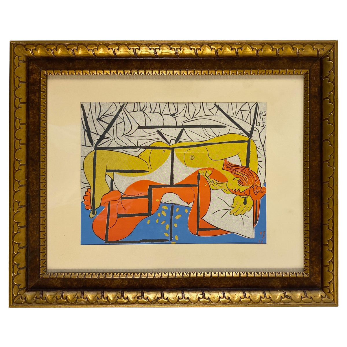 Picasso Style Mid-Century Modern Print