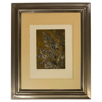 Original French Abstract Color Lithograph, Signed Titled "The Dream"