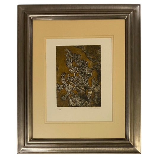 Original French Abstract Color Lithograph, Signed Titled "The Dream"