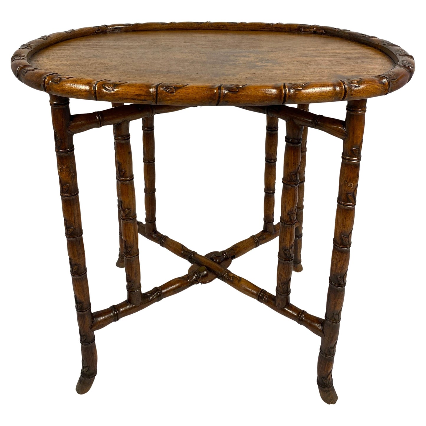19th Century Chinese Tea Table or Antique Folding End Table