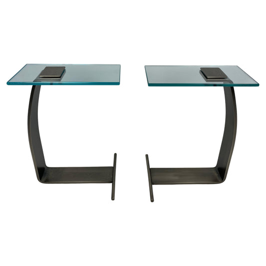 Pair Rick Berry Side Tables, Drink Tables from Design Institute of America