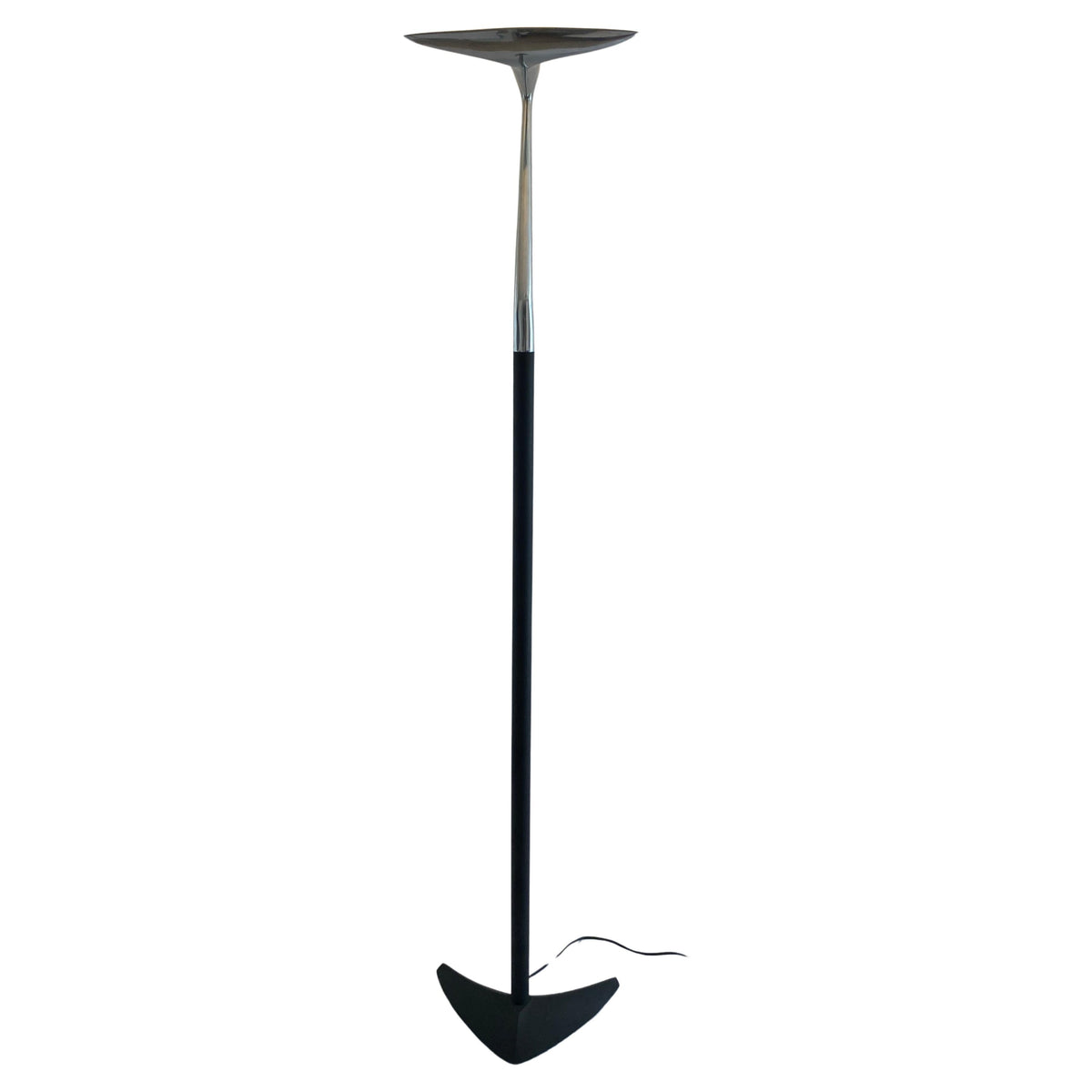 Modern French Polished Chrome Floor Lamp by LG, Paris France — detail 2