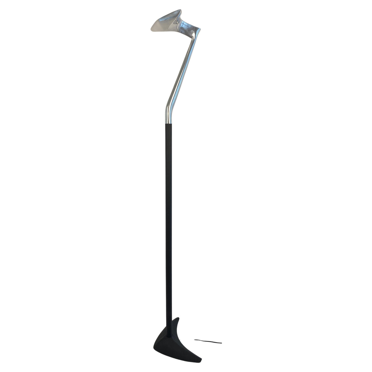 Modern French Polished Chrome Floor Lamp by LG, Paris France