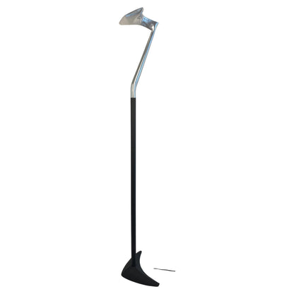 Modern French Polished Chrome Floor Lamp by LG, Paris France