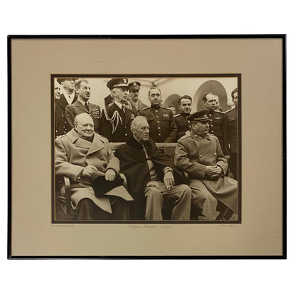 Historical Figures Memorabilia Yalta Conference Print dated 1945