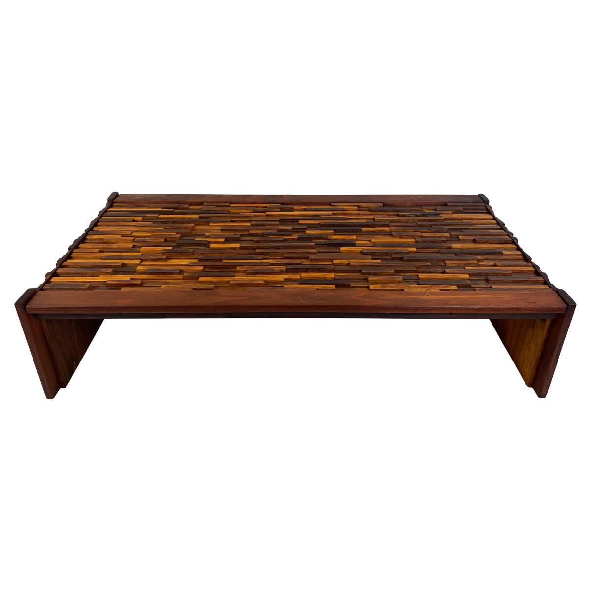 Large Brazilian Brutalist Folding Coffee Table by Percival Lafer, 1960s
