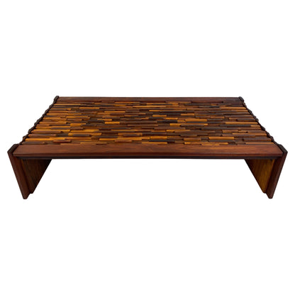Large Brazilian Brutalist Folding Coffee Table by Percival Lafer, 1960s