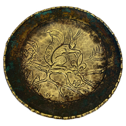 French Art Deco Bronze Catch All, Max Le Verrier Style Bronze Vide Poche Signed — detail 2