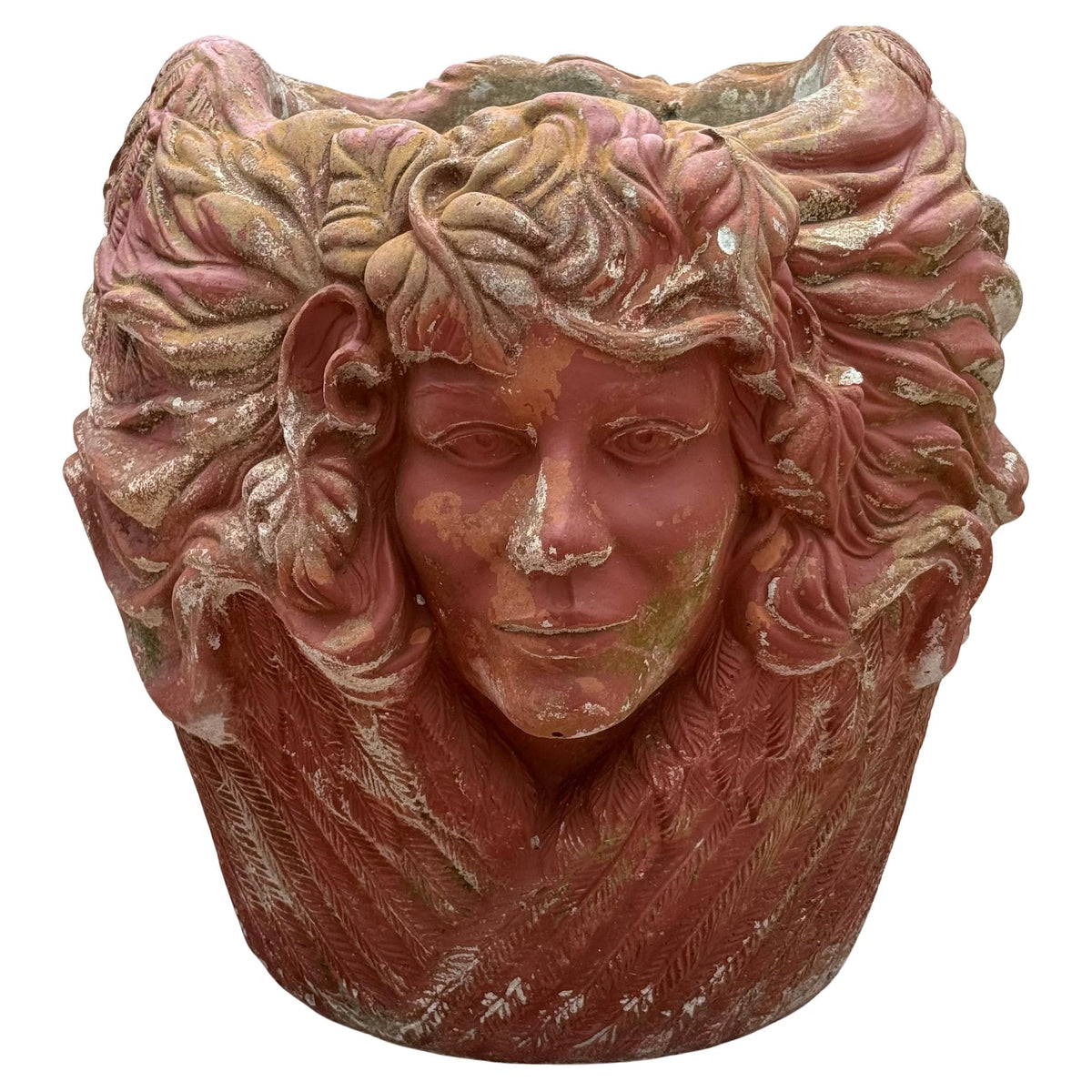 French Classical Revival Limestone Planter, Finely Carved Limestone Jardiniere