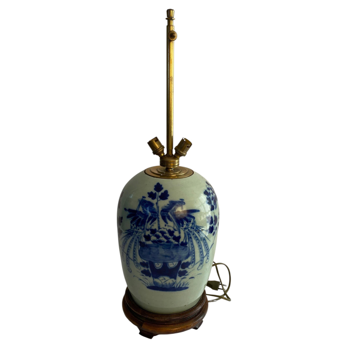 Blue and White French Porcelain Table Lamp