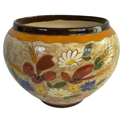Antique Jerome Massier Planter Bowl, 11 Inch Diameter