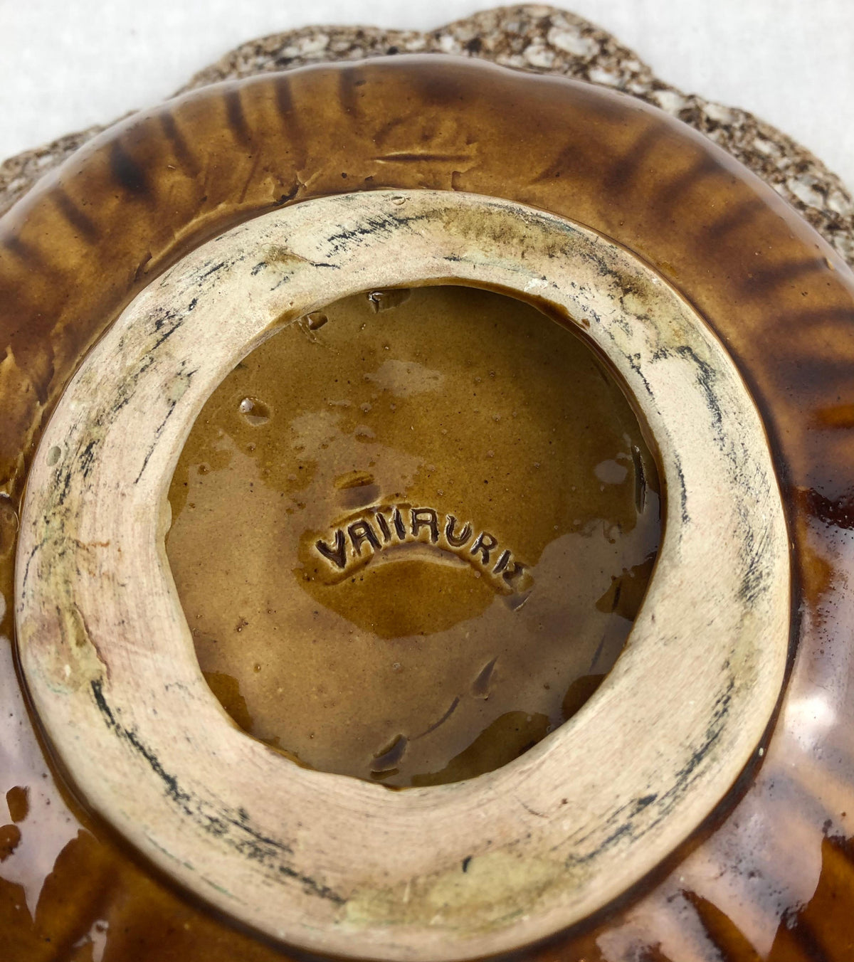 French Midcentury Fat Lava Style Bowl in the Manner of Charles Cart, 1960s — detail 3