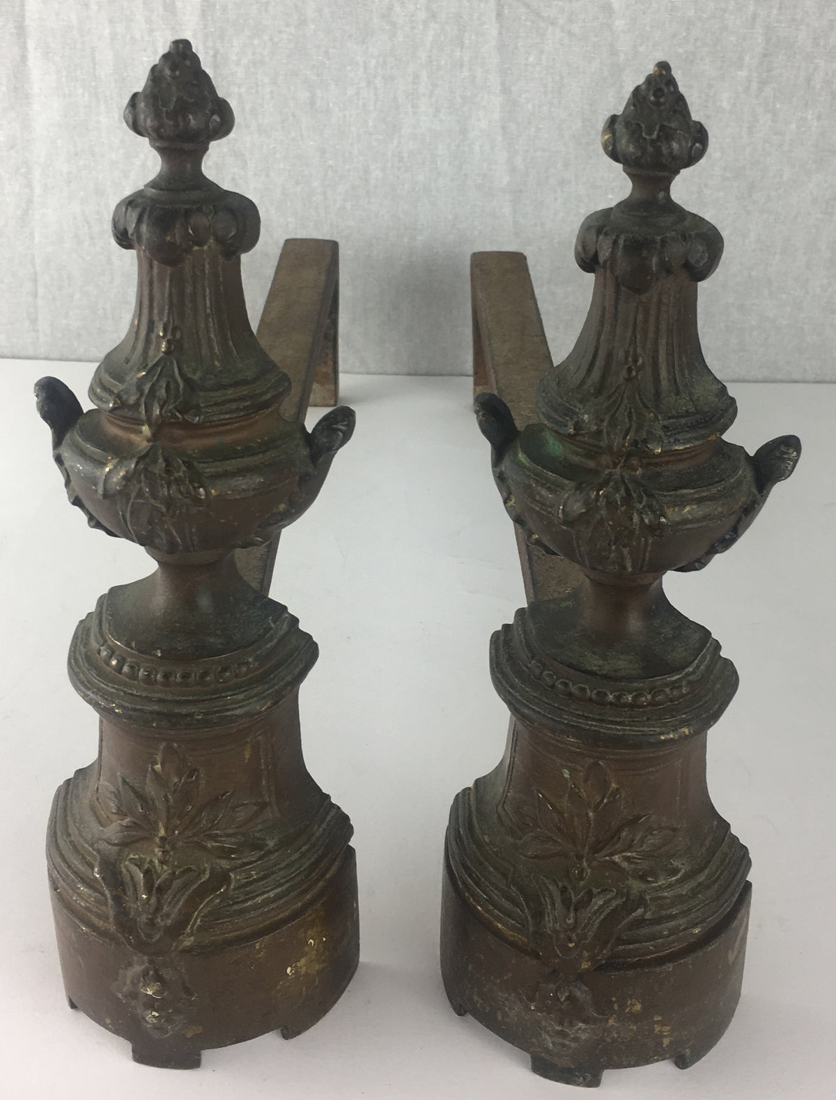 Pair of 19th Century French Louis XVI Style Chenets or Andirons