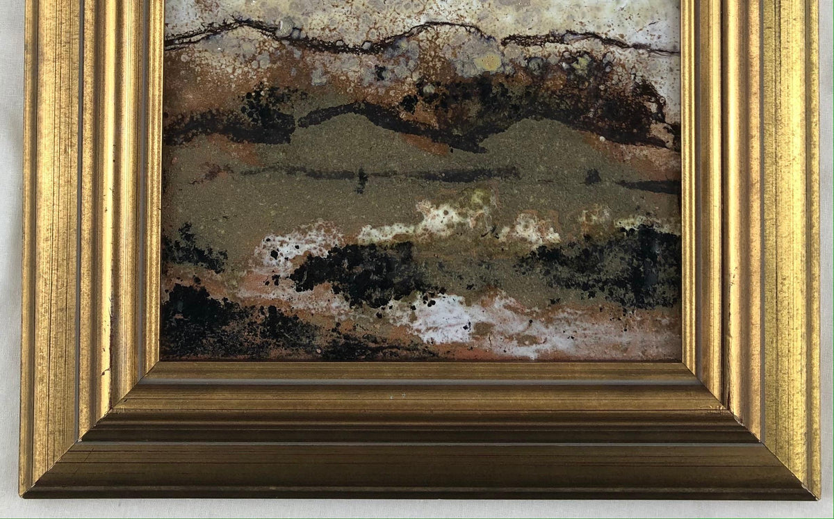 Framed Ceramic Tile Scenic Landscape Art — detail 4