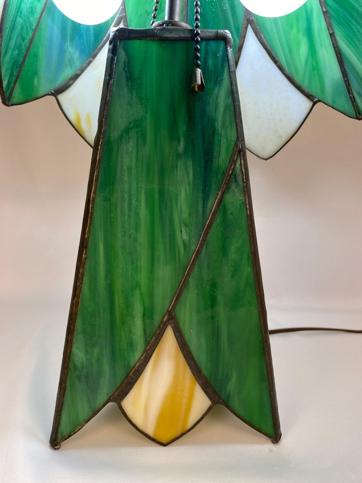 Art Deco Style Stained Glass Table Lamp — detail 6