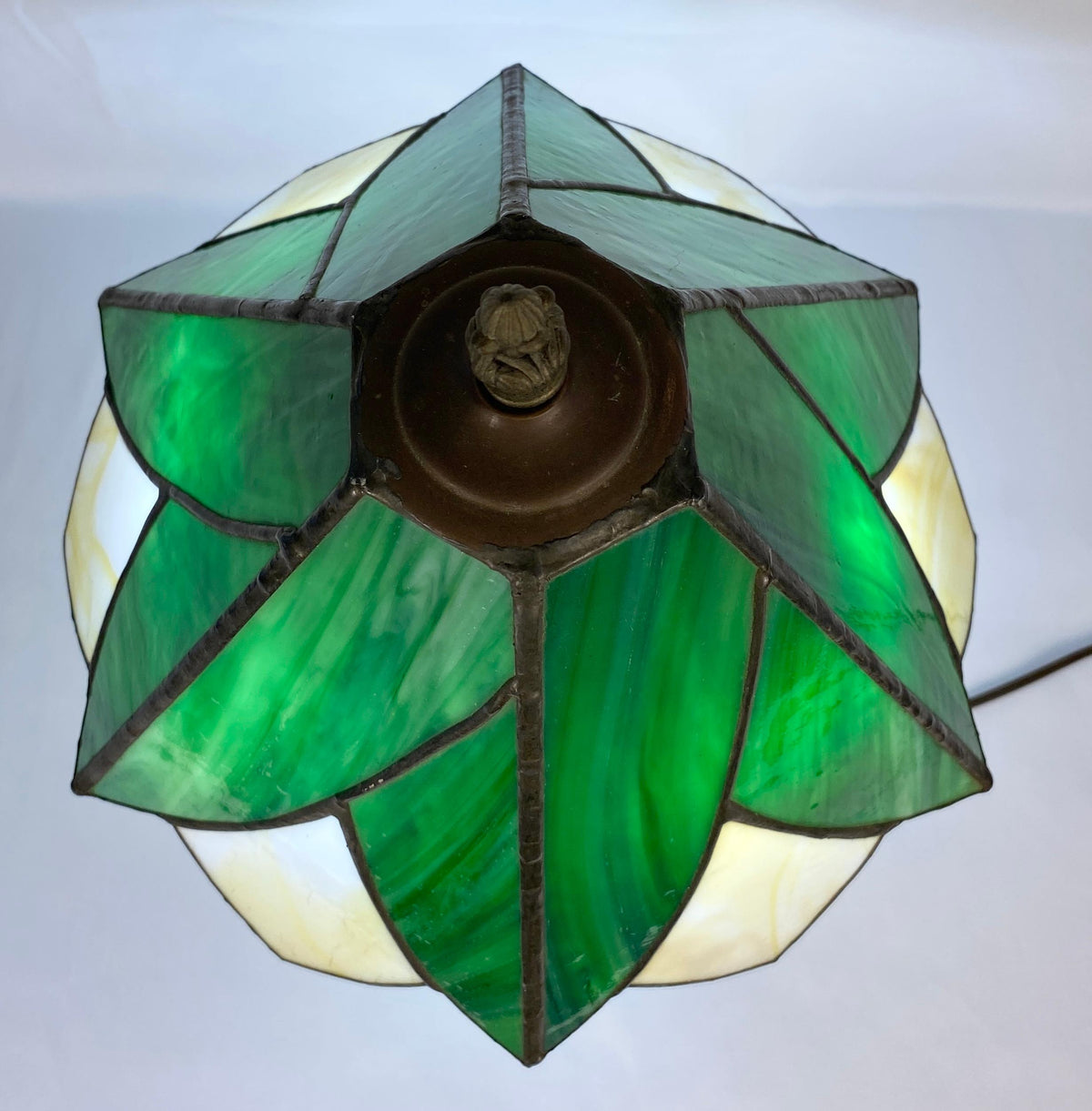 Art Deco Style Stained Glass Table Lamp — detail 3